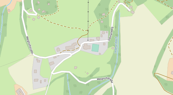 Pistenhotel auf Satellitenbild