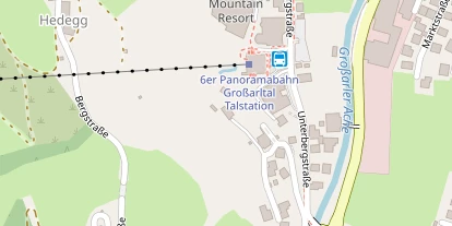 Pistenhotel auf Satellitenbild