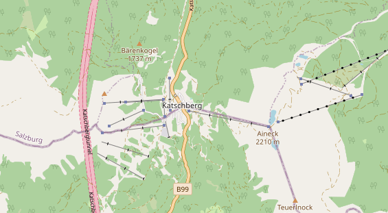 Pistenhotel auf Karte