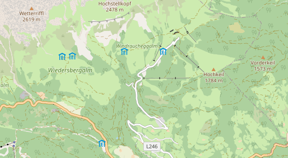 Pistenhotel auf Karte