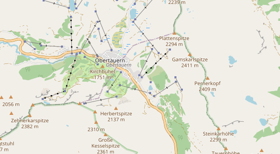 Pistenhotel auf Karte