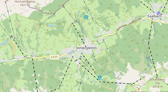 Pistenhotel auf Karte