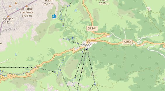 Pistenhotel auf Karte