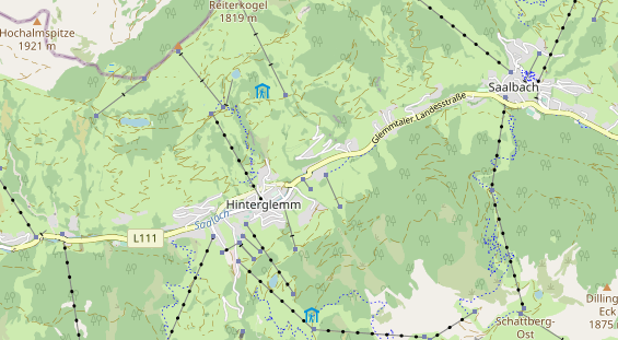 Pistenhotel auf Karte