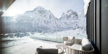 Hotels an der Piste - Wellnessbereich - Südtirol - Suite mit großer Terrasse und magischer Sicht  - Hotel Cappella