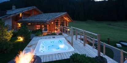 Hotels an der Piste - Hotel-Schwerpunkt: Skifahren & Wellness - Wolkenstein/Gröden Südtirol - Panoramasauna - Dolomites Living Hotel Tirler