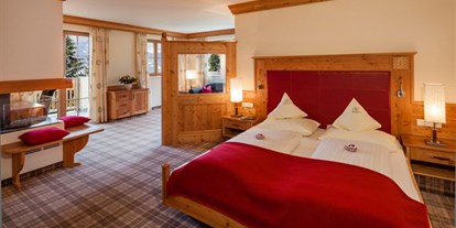 Hotels an der Piste - Suite mit offenem Kamin - Skigebiet Meran 2000 - Suite Hohe Wilde  - Wohlfühlhotel Falzeben