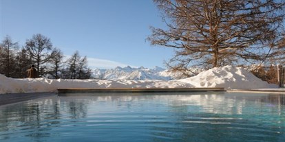 Hotels an der Piste - Hotel-Schwerpunkt: Skifahren & Kulinarik - Südtirol - Outdoor Pool - Wohlfühlhotel Falzeben