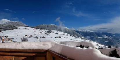 Hotels an der Piste - Hotel-Schwerpunkt: Skifahren & Wellness - Wolkenstein/Gröden Südtirol - Panoramablick vom Hotel - Hotel Oberlechner