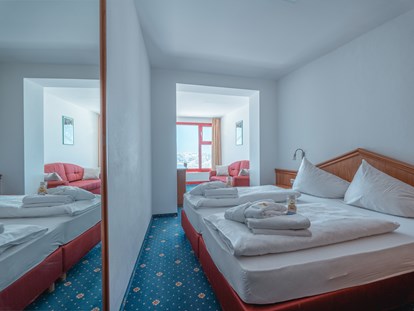 Hotels an der Piste - Hunde: hundefreundlich - Doppelzimmer mit Panoramafenster - Glacier Hotel Grawand