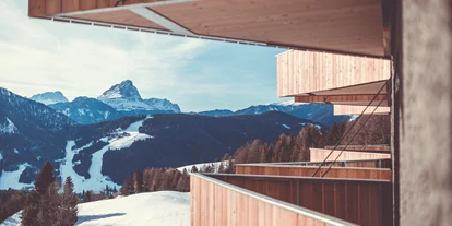 Hotels an der Piste - Skiraum: Skispinde - Wolkenstein in Gröden - Aussicht - SPACES Hotel