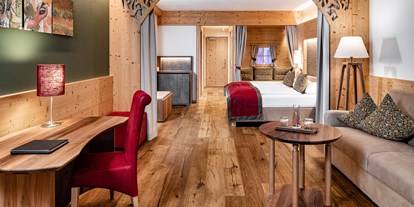 Hotels an der Piste - Skiraum: Skispinde - Suite Garden - Hotel Masl