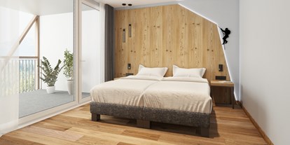 Hotels an der Piste - Preisniveau: gehoben - Trentino-Südtirol - "Latemar" Suite Schlafzimmer - Sporthotel Obereggen