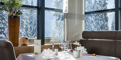 Hotels an der Piste - Skiservice: vorhanden - Ausserbraz - Restaurant im Hotel Cresta Oberlech - Cresta.Alpin.Sport.Hotel