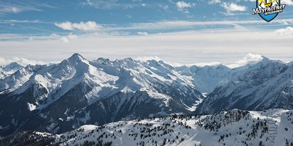 Hotels an der Piste - Après Ski im Skigebiet: Schirmbar - Ski- & Gletscherwelt Zillertal 3000 - Mayrhofner Bergbahnen - Aussicht am Penken - Mayrhofner Bergbahnen