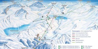 Hotels an der Piste - Kinder- / Übungshang - Neukirchen am Großvenediger - Skigebiet Weißsee Gletscherwelt