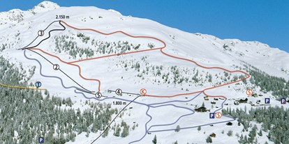 Hotels an der Piste - Rodelbahn - Laas (Flattach) - Skigebiet Emberger Alm