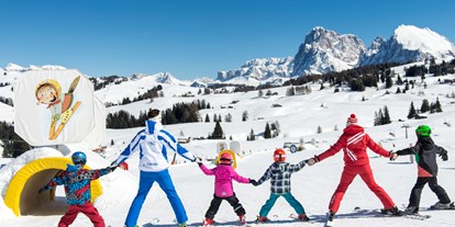 Hotels an der Piste - Kinder- / Übungshang - Corvara in Badia - Skigebiet Seiser Alm