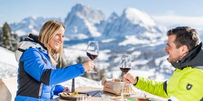 Hotels an der Piste - Après Ski im Skigebiet: Skihütten mit Après Ski - Italien - Skigebiet Seiser Alm