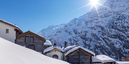 Hotels an der Piste - Après Ski im Skigebiet: Skihütten mit Après Ski - Wallis - Skigebiet Saas-Almagell