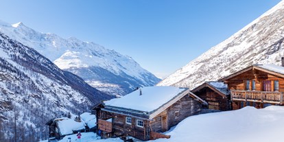 Hotels an der Piste - Après Ski im Skigebiet: Skihütten mit Après Ski - Bürchen - Skigebiet Saas-Almagell