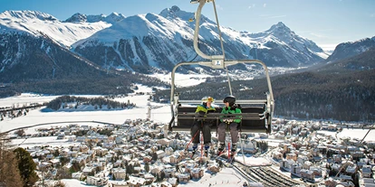 Hotels an der Piste - Rodelbahn - Silvaplana - Engadin St. Moritz - Corviglia - Skigebiet Corviglia in St. Moritz