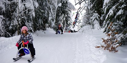 Hotels an der Piste - Après Ski im Skigebiet: Schirmbar - Nordrhein-Westfalen - Natur-Rodelbahn mit Rodellift auch bei Flutlicht - Postwiesen Skidorf Neuastenberg