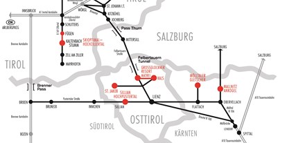 Hotels an der Piste - Rodelbahn - Laas (Flattach) - Ankogel Hochgebirgsbahnen