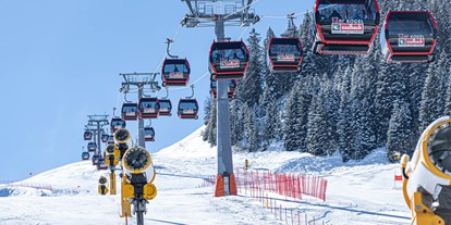 Hotels an der Piste - Skiraum: Skispinde - 12erKogel Bahn in Hinterglemm am Zwölferkogel - Ferienwohnungen Perfeldhof
