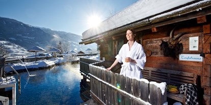 Hotels an der Piste - Parkplatz: kostenlos beim Hotel - Natur Outdoor Sauna - Alpin Family Resort Seetal ****s