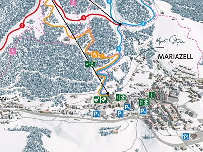 Hotels an der Piste - Skikurs direkt beim Hotel: für Kinder - Skigebiet Mariazeller Bürgeralpe - Hideaway Hotel**** Montestyria Chalets & Suiten