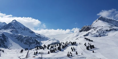 Hotels an der Piste - geführte Skitouren - Götzens - Verschneites Winterpanorama Kühtai - Hotel Konradin****