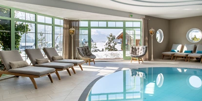 Hotels an der Piste - Hotel-Schwerpunkt: Skifahren & Wellness - Rauth (Nesselwängle) - Pool und Schwimmbad im Hotel direkt an der Piste - Hotel Sonnenhof 
