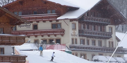 Hotels an der Piste - Skiraum: vorhanden - Lammertal - Hotel Sporthof direkt an der Piste - Hotel Pension Sporthof