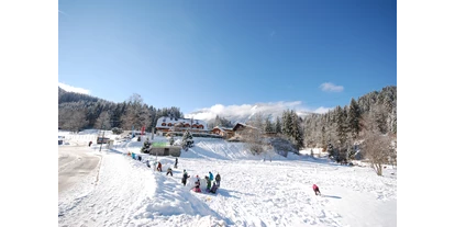 Hotels an der Piste - geführte Skitouren - Gosauzwang - Spielplatz  für Kinder im Winter
Rodeln - 1. Skilauf für Anfänger - Hotel Vitaler Landauerhof****