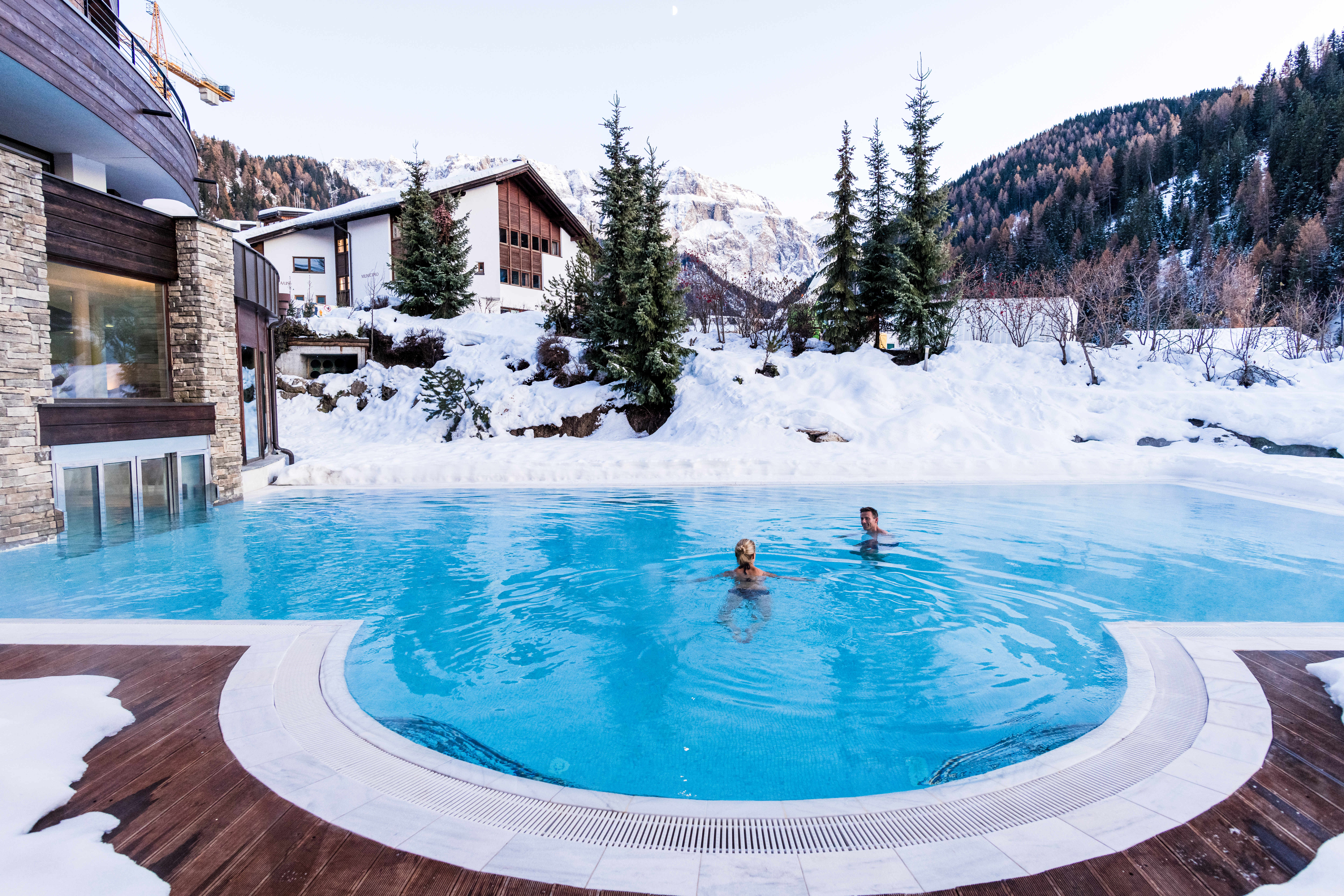 Hotels an der Piste - Südtirol - Schwimmbad Außen - Granbaita Dolomites *****