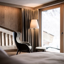 Skihotel: Leseecke mit atemberaubender Sicht - Hotel Cappella
