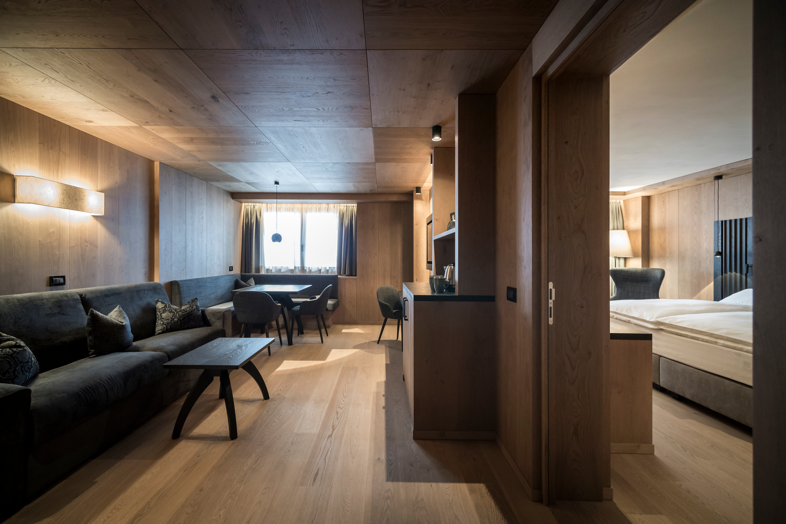 Skihotel: Suiten mit abgetrennten Räume - Hotel Cappella - Relais & Chateaux