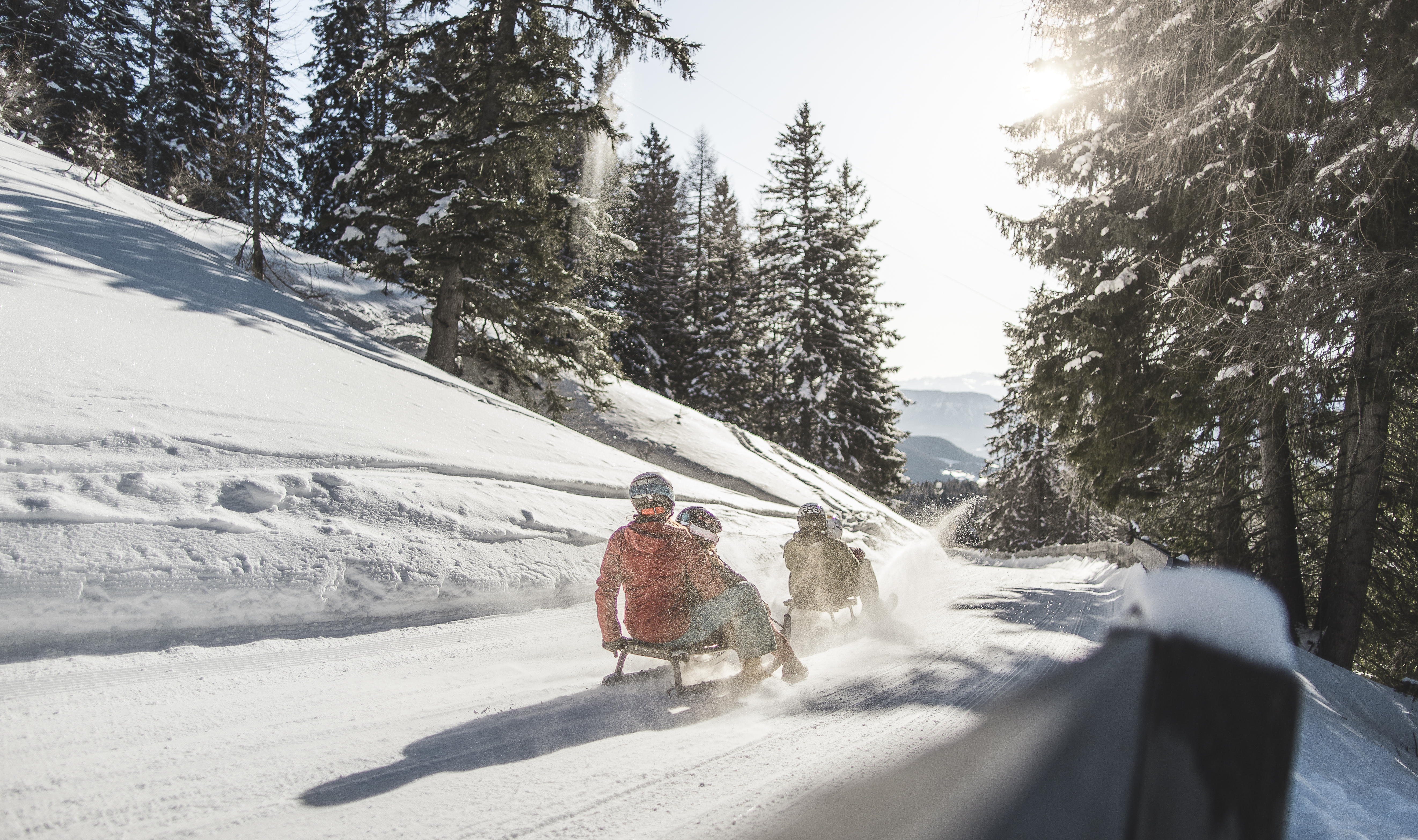 Skihotel: Rodeln auf Meran 2000 ©Bergbahn Meran 2000_Manuel Kottersteger - Wohlfühlhotel Falzeben