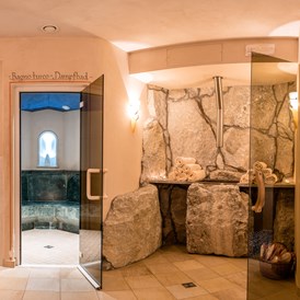 Skihotel: Saunalandschaft mit finnischer Sauna und Dampfbad - Villa David Dolomites