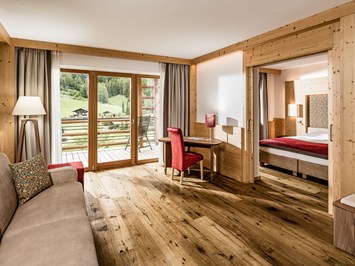 Alpin Hotel Masl Zimmerkategorien Suite Garden Deluxe ca. 50m²- für 2 - 4 Personen (geeignet auch für Familien)