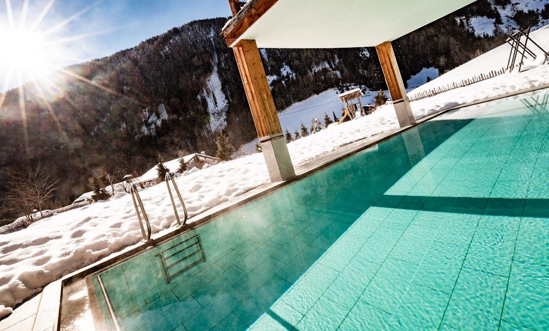 Skihotel: Außenpool - Alpin Hotel Masl