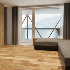 Skihotel: "Torre di Pisa" Panorama Suite Wohnbereich - Sporthotel Obereggen