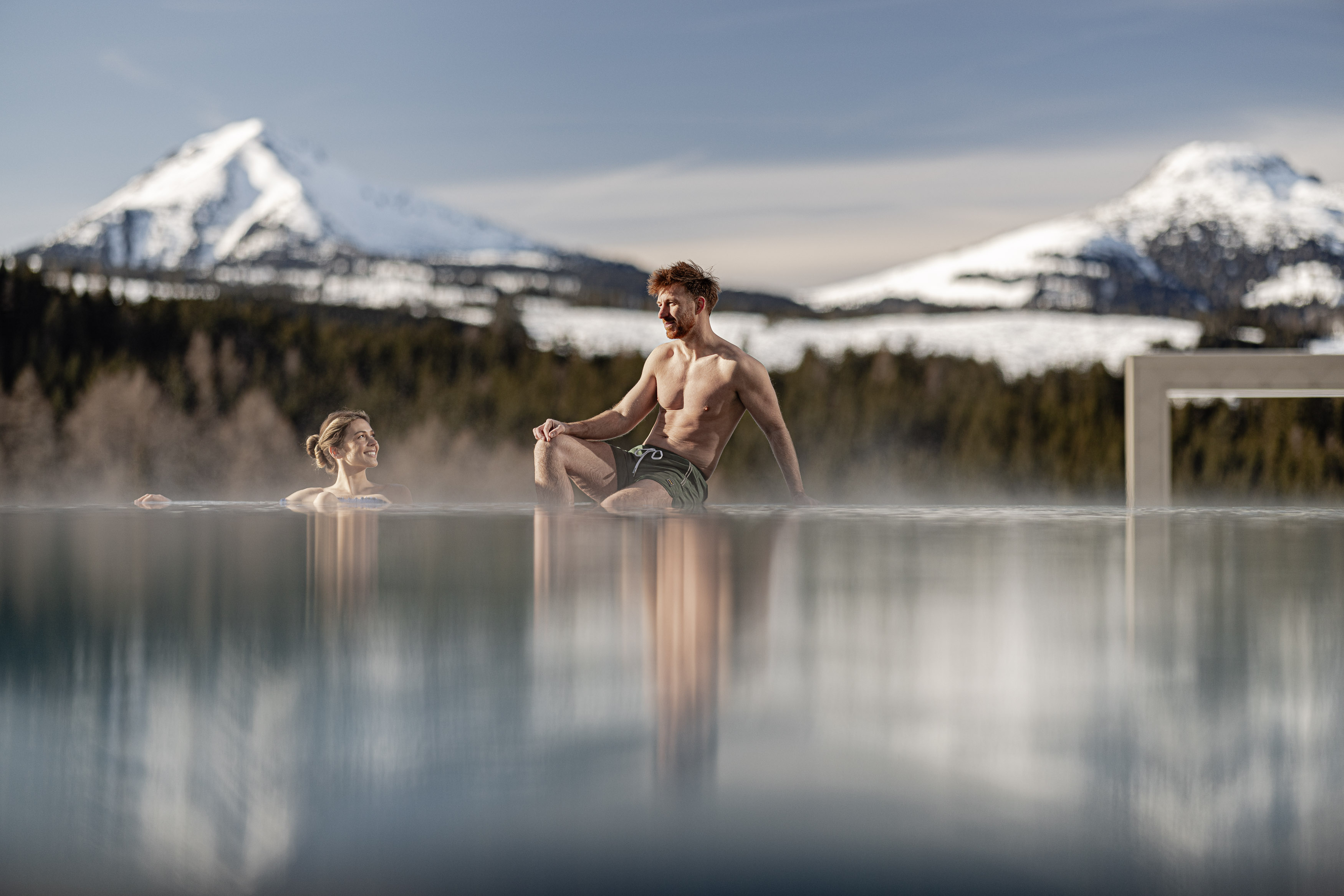 Skihotel: Rooftop-Pool - Sporthotel Obereggen