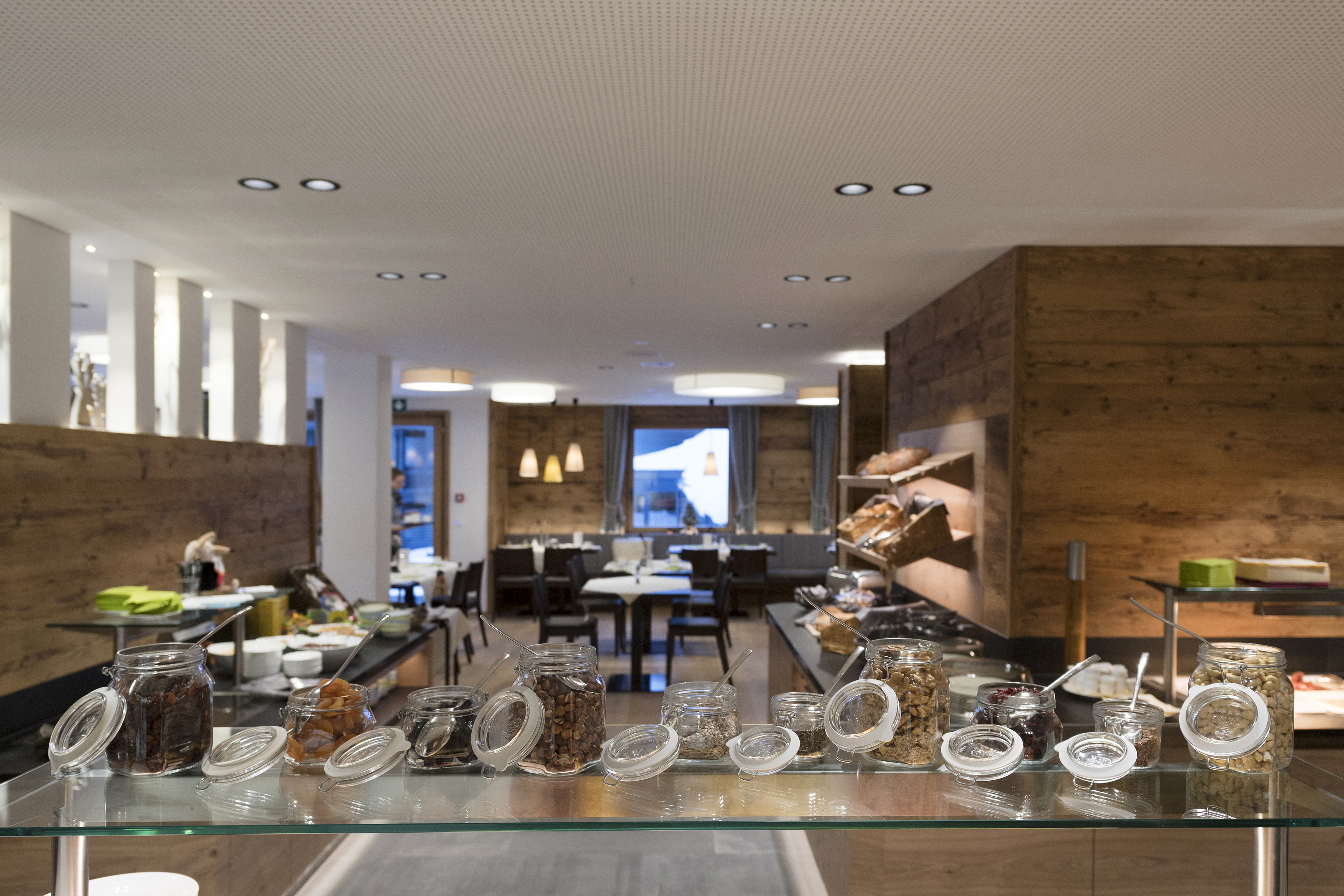 Hotels an der Piste - Damüls - Restaurant und Frückstücksbuffet - Gorfion Familienhotel Liechtenstein