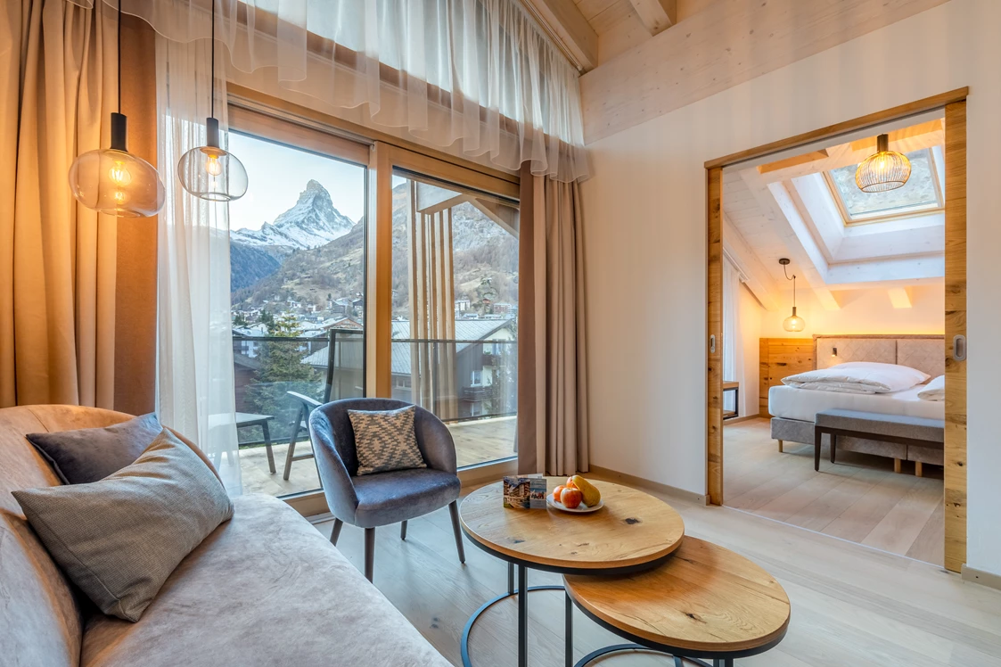 Skihotel: Verschiedene Appartements mit tollem Ausblick.  - Resort La Ginabelle