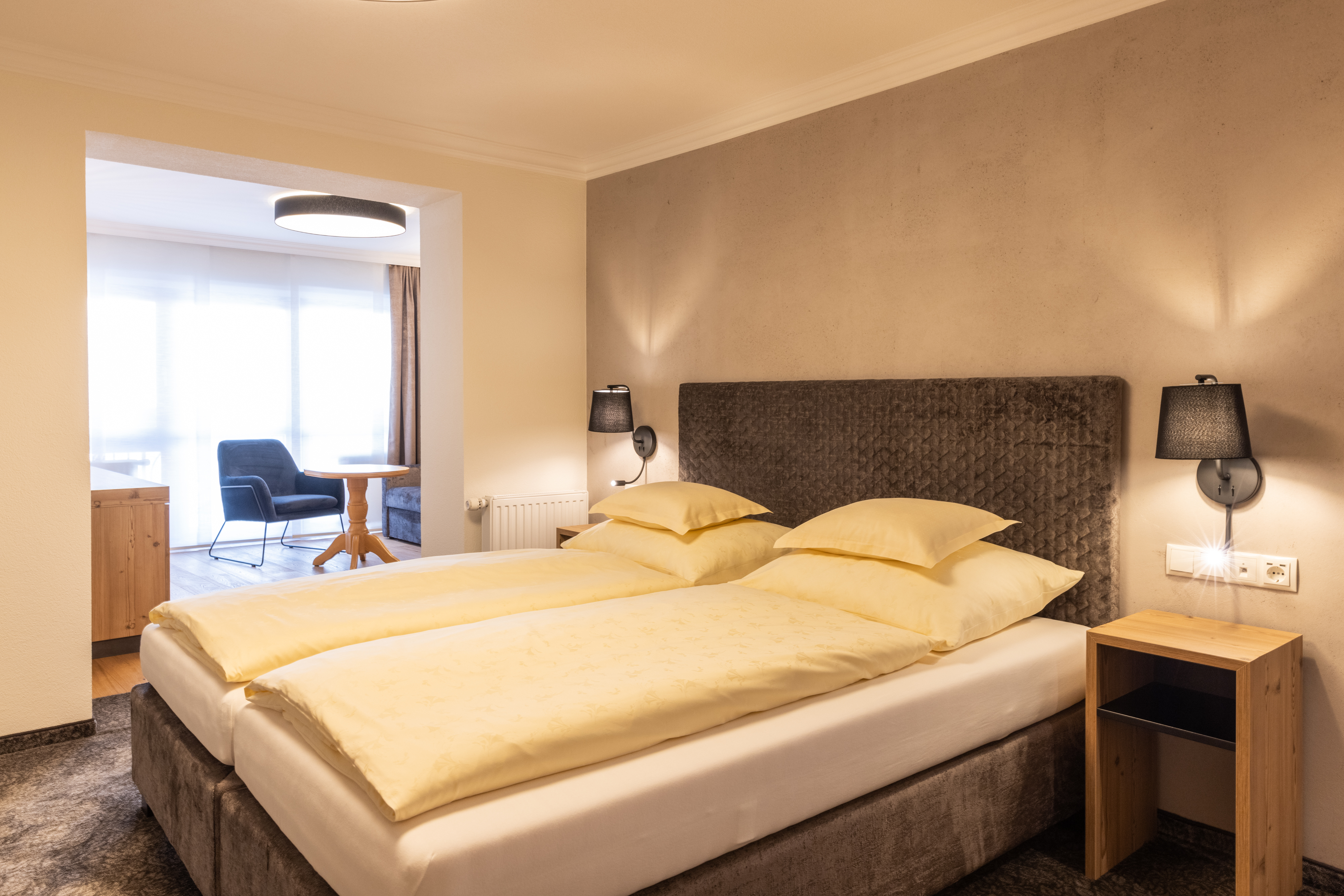 Skihotel: Junior Suite Schwarzkogel - Glanz & Glory Hotel (ehemals Hotel Stefan) - Wohnen | Schlafen