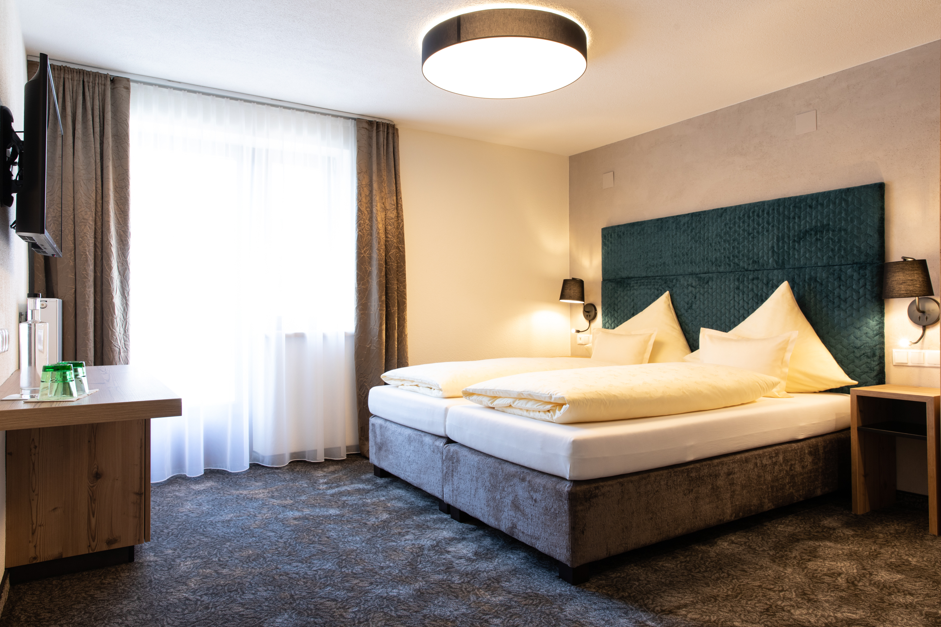 Skihotel: Doppelzimmer Komfort - Glanz & Glory Hotel (ehemals Hotel Stefan) - Wohnen | Schlafen