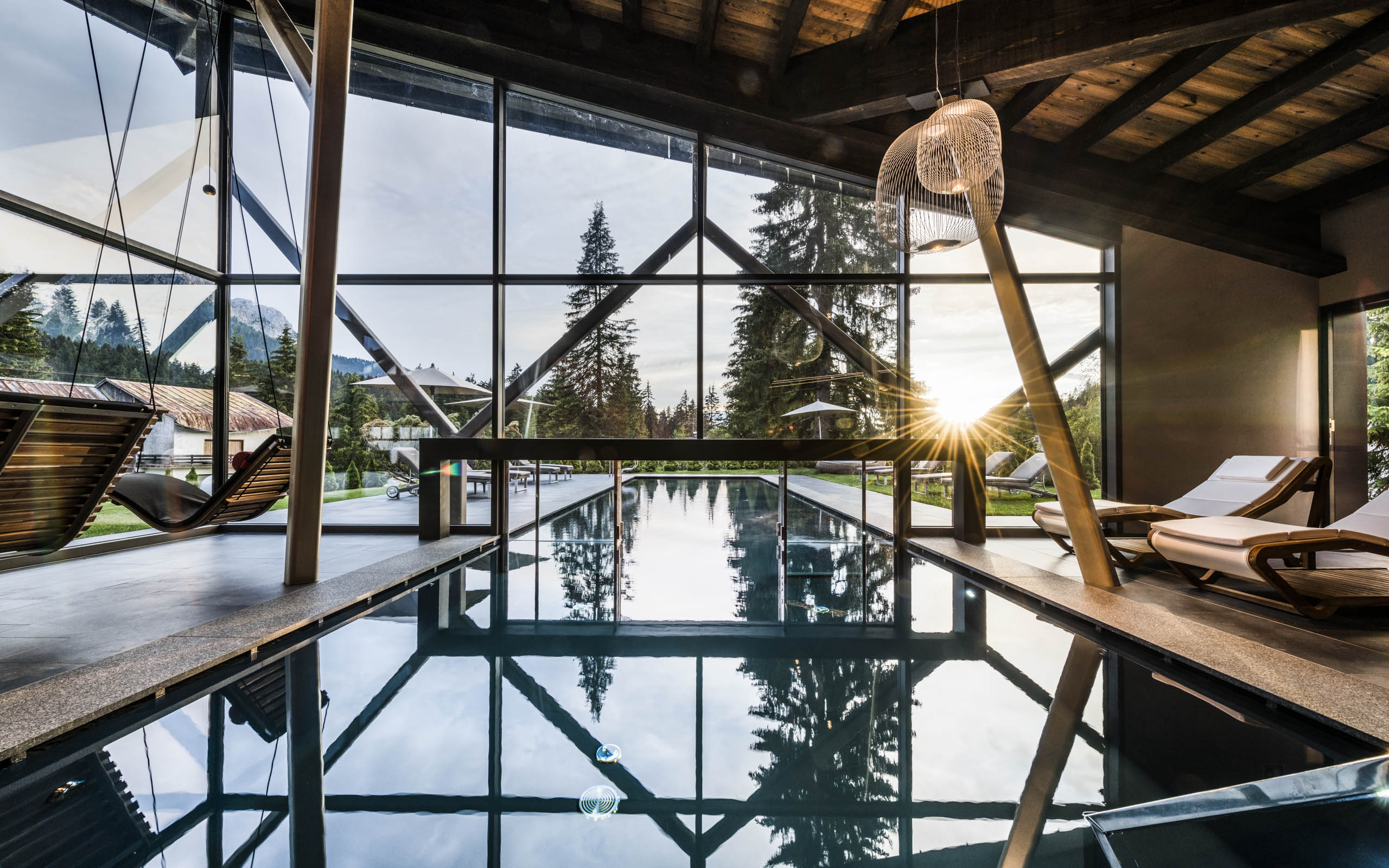 Hotels an der Piste - Pools: Außenpool beheizt - Sporthotel Alpenrose