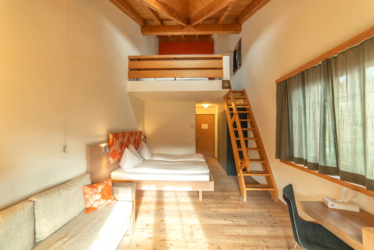 Hotel Ucliva Zimmerkategorien Galeriezimmer mit Flair